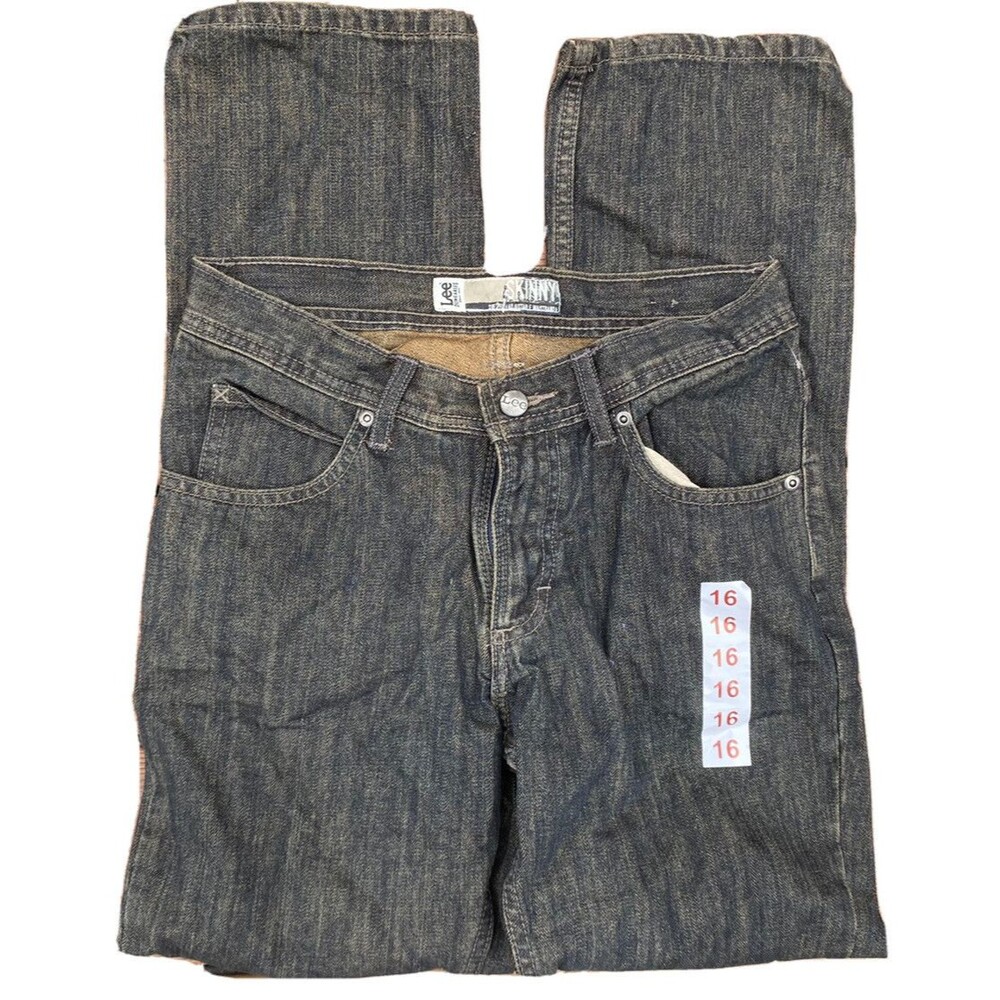 Lee Dungarees Relaxed Bootcut Adjustable Waistband Boys Size 16 Regular New